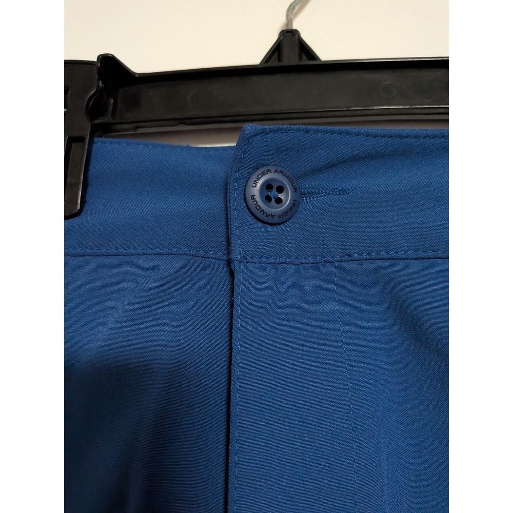Under Armour Kids Blue Golf Shorts Adjustable Waist Youth Medium YMD JM M Loose - Picture 6 of 13